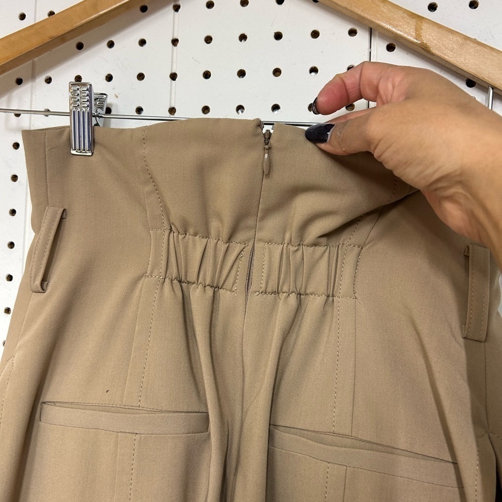 Fray I.D Chic Tan Pleated Women's  Skirt - Picture 5 of 11